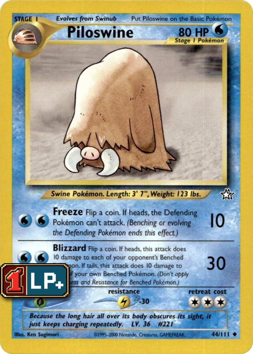 Piloswine - N1 44/111 (Uncommon) EN Neo Genesis 2000