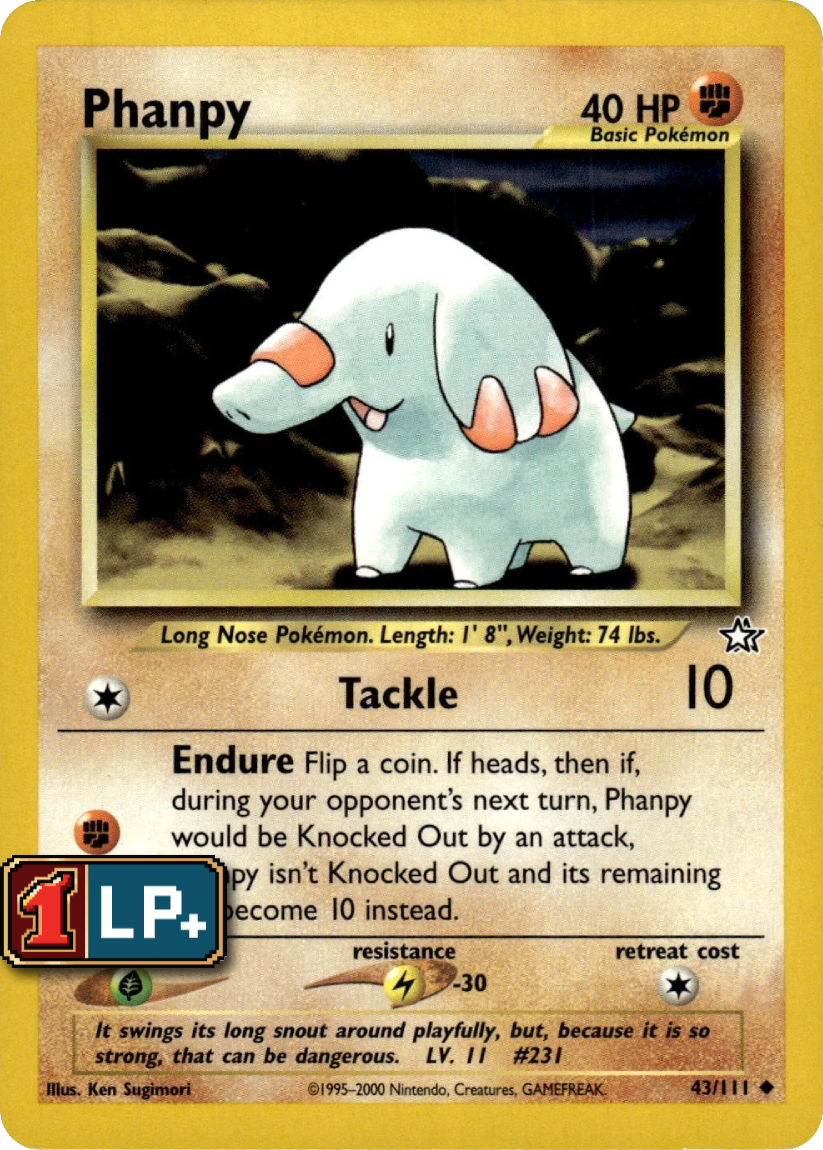 Phanpy - N1 43/111 (Uncommon) EN Neo Genesis 2000
