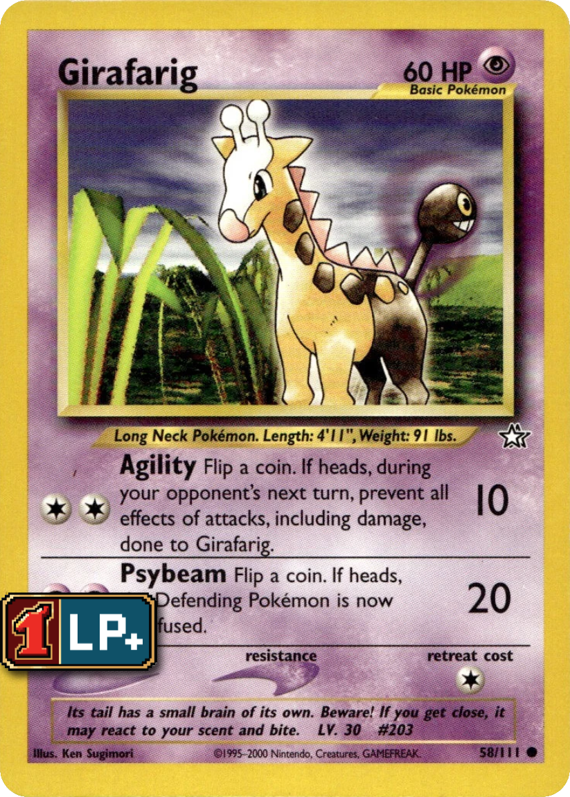 Girafarig - N1 58/111 (Common) EN Neo Genesis 2000