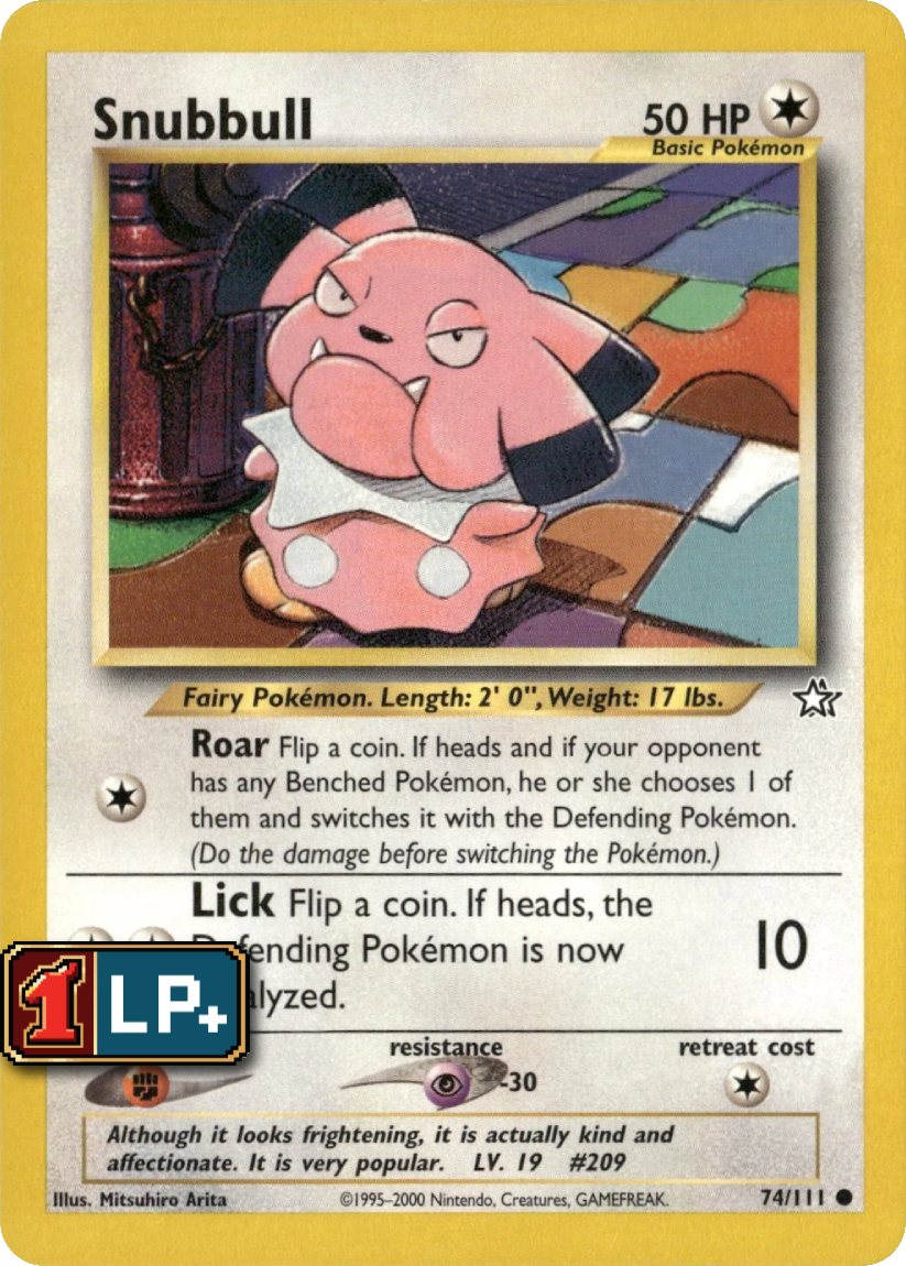 Snubbull - N1 74/111 (Common) EN Neo Genesis 2000