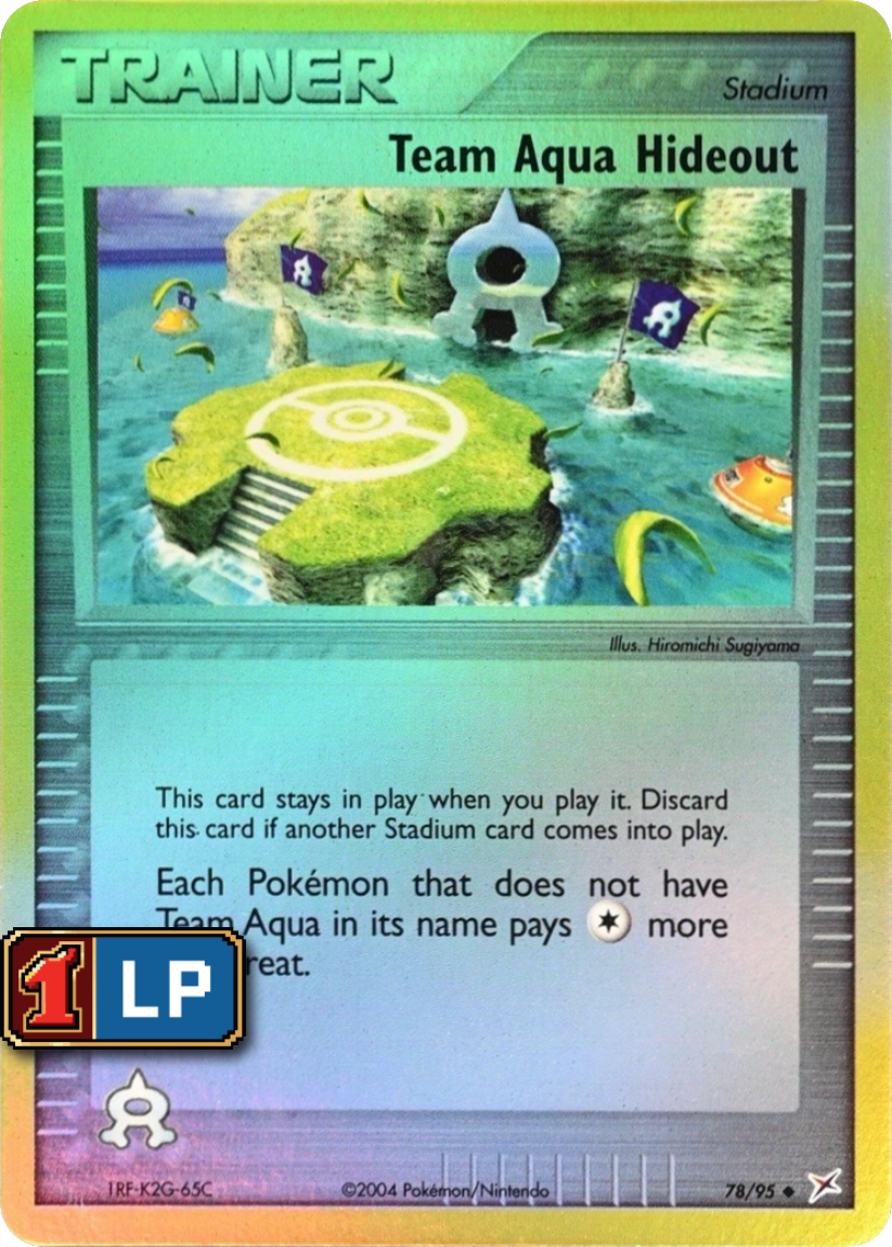 Team Aqua Hideout - MA 78/95 (Reverse Holo) EN Team Magma vs Team Aqua 2004