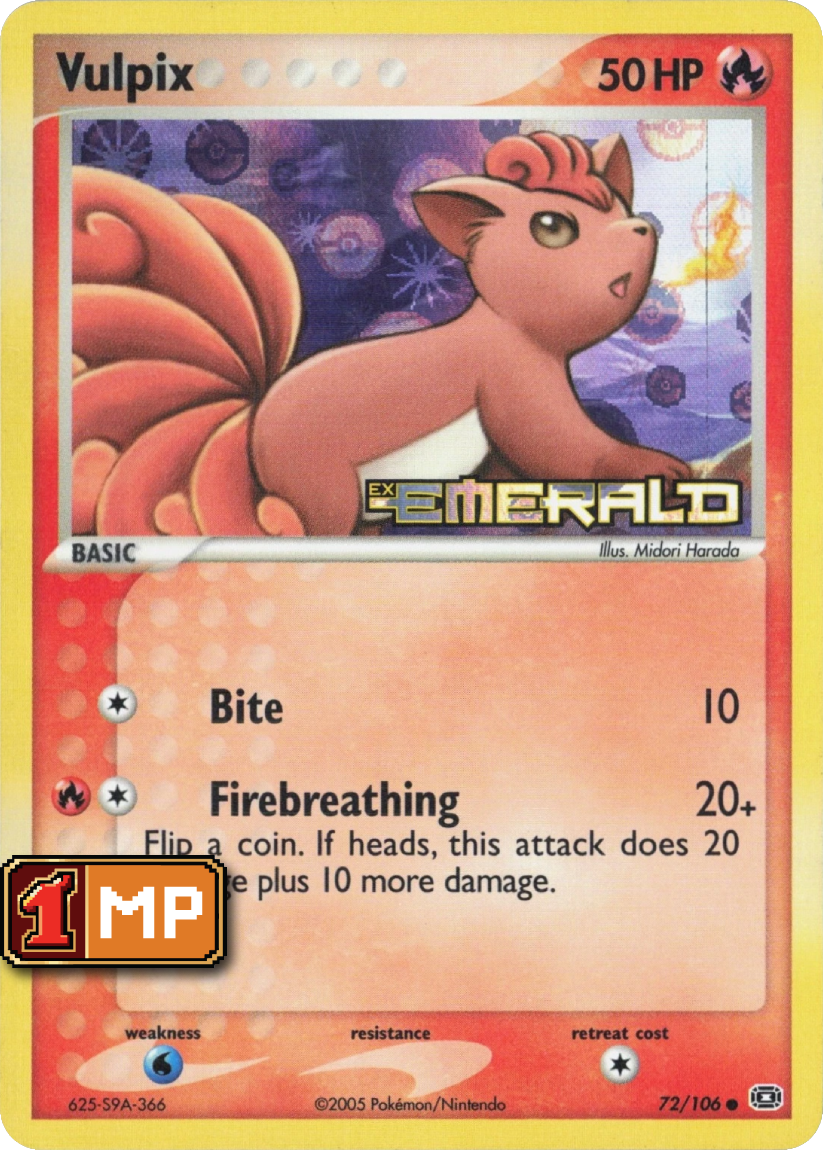 Vulpix - EM 72/106 (Reverse Holo) EN Emerald 2005