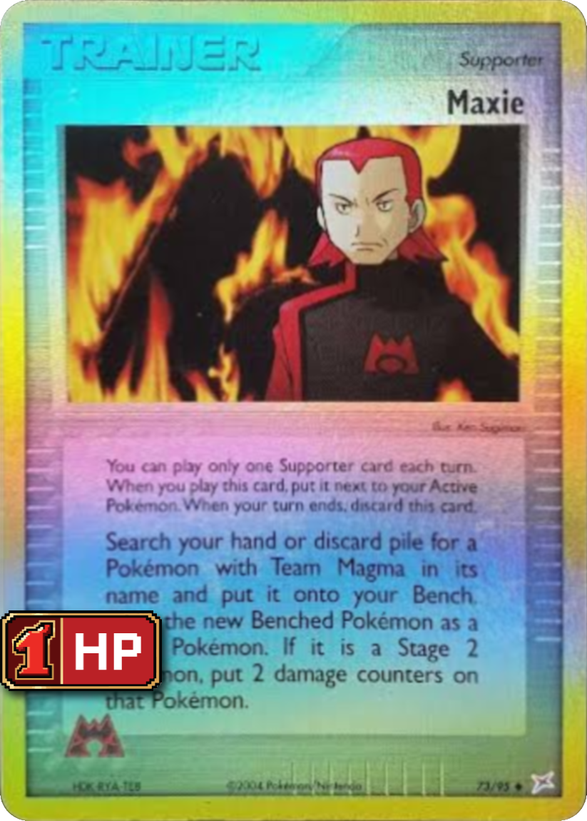 Maxie - MA 73/95 (Reverse Holo) EN Team Magma vs Team Aqua 2004
