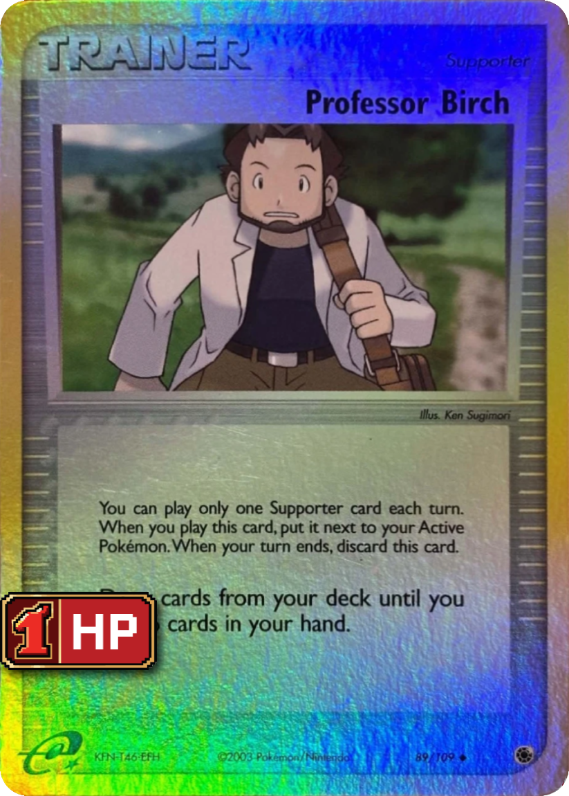 Professor Birch - RS 89/109 (Reverse Holo) EN Ruby & Sapphire 2003