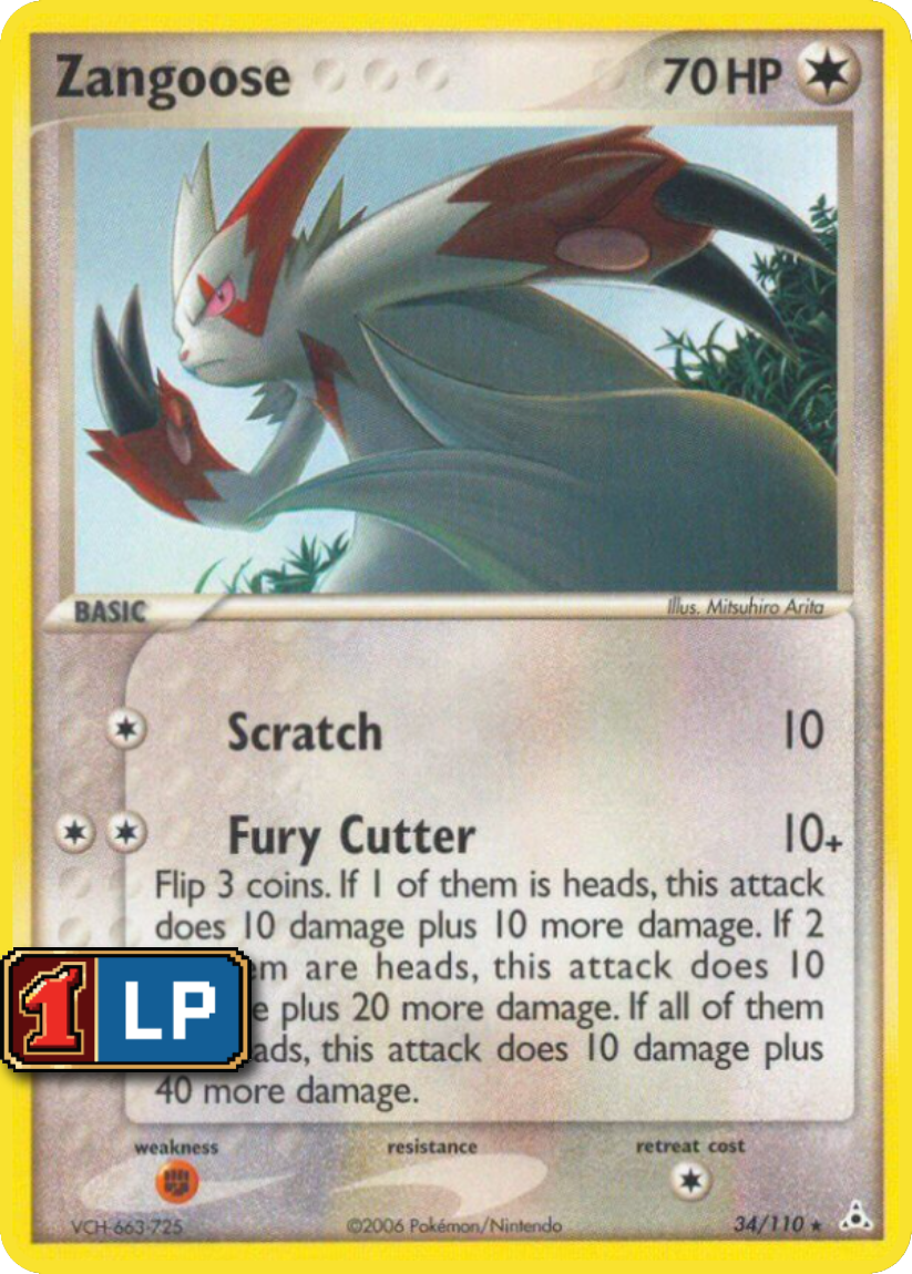 Zangoose - HP 34/110 (Rare) EN Holon Phantoms 2006