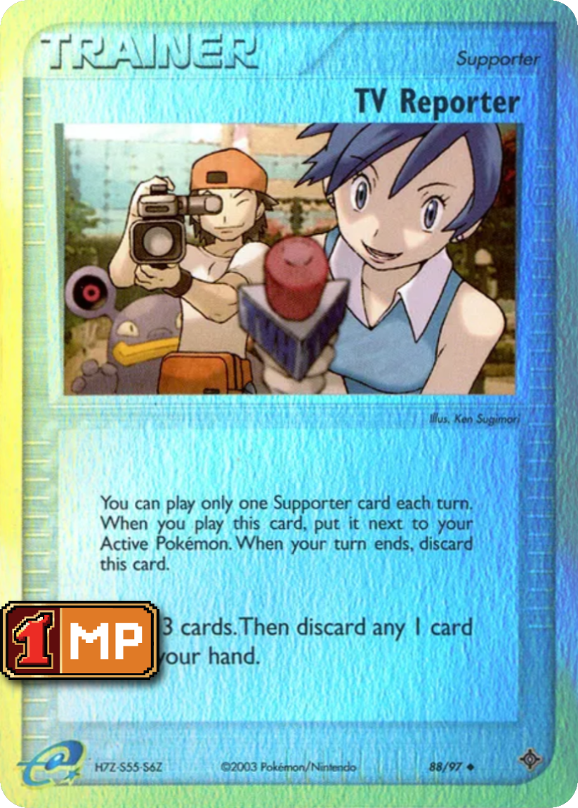 TV Reporter - DR 88/97 (Reverse Holo) EN Dragon 2003