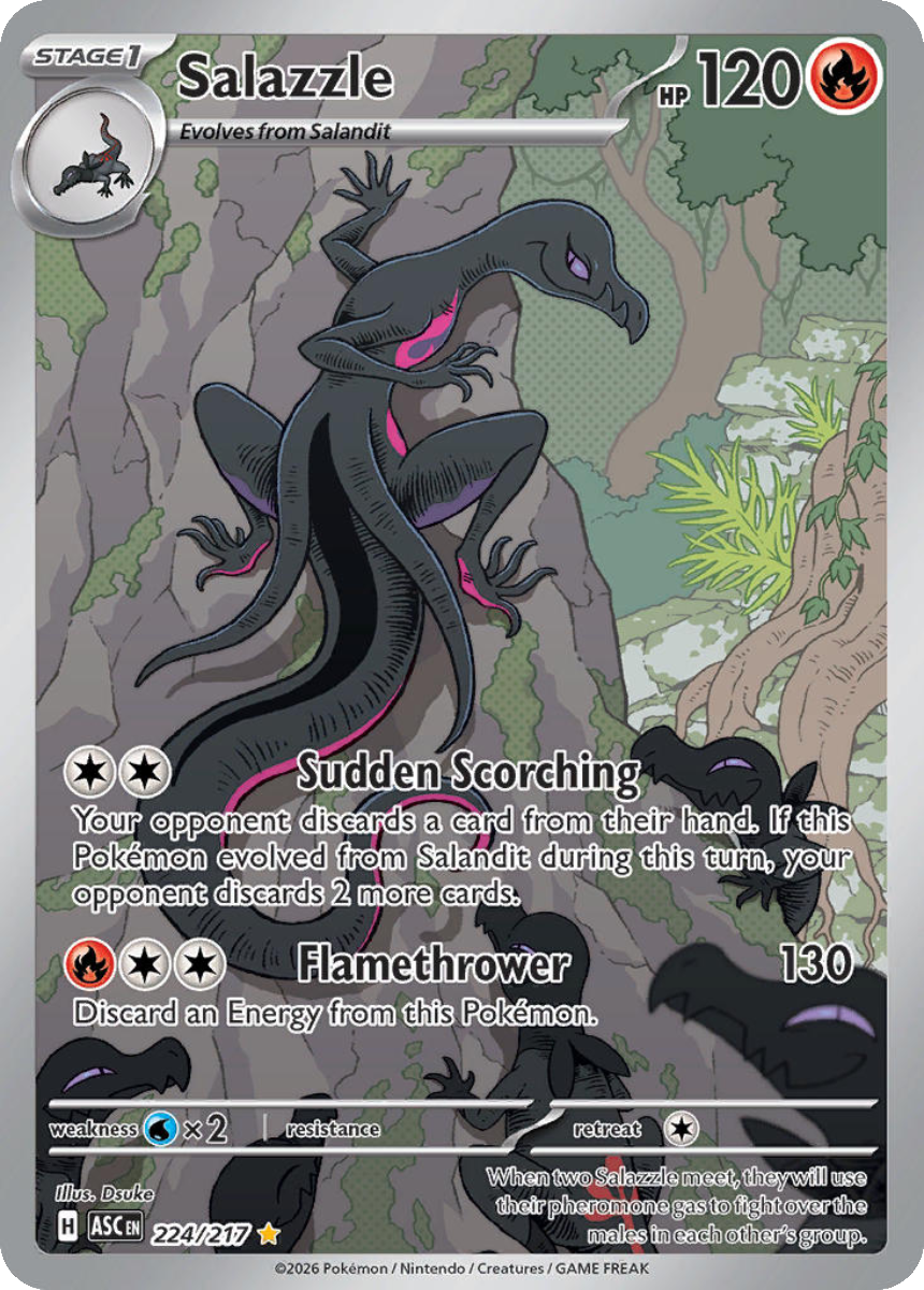 Salazzle - ASC 224/217 (Illustration Rare) English Ascended Heroes 2026
