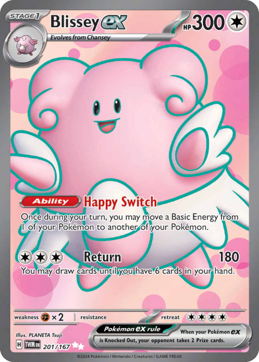 Blissey ex - TWM 201/167 (Ultra Rare) English Twilight Masquerade 2024