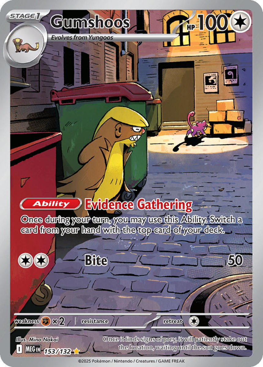 Gumshoos - MEG 153/132 (Illustration Rare) English Ascended Heroes 2026