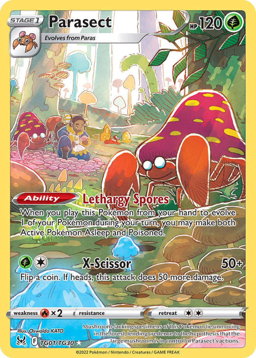 Parasect - LOR TG01/TG30 (Trainer Gallery Holo Rare) English Lost Origin 2022
