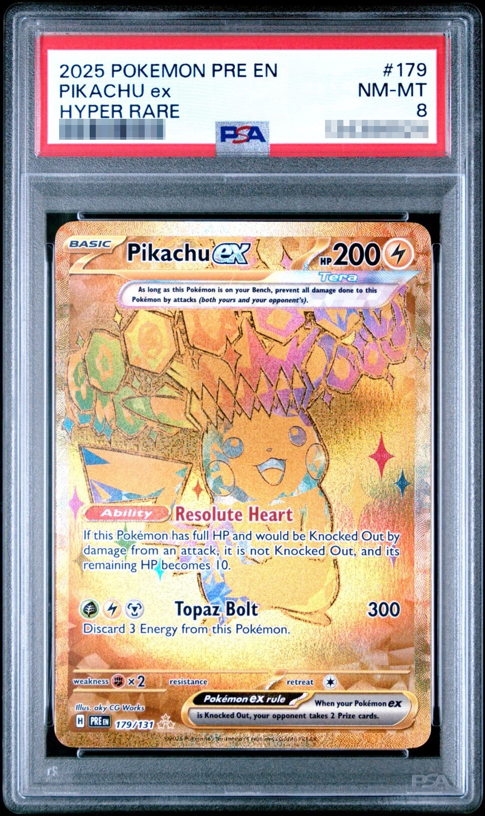 Pikachu ex - PRE 179/182 (Hyper Rare) English Prismatic Evolutions 2025