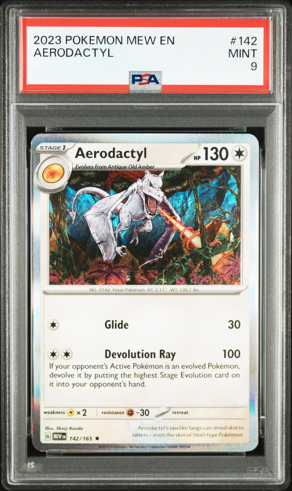 Aerodactyl - MEW 142/165 (Rare) EN Scarlet & Violet 151 2023