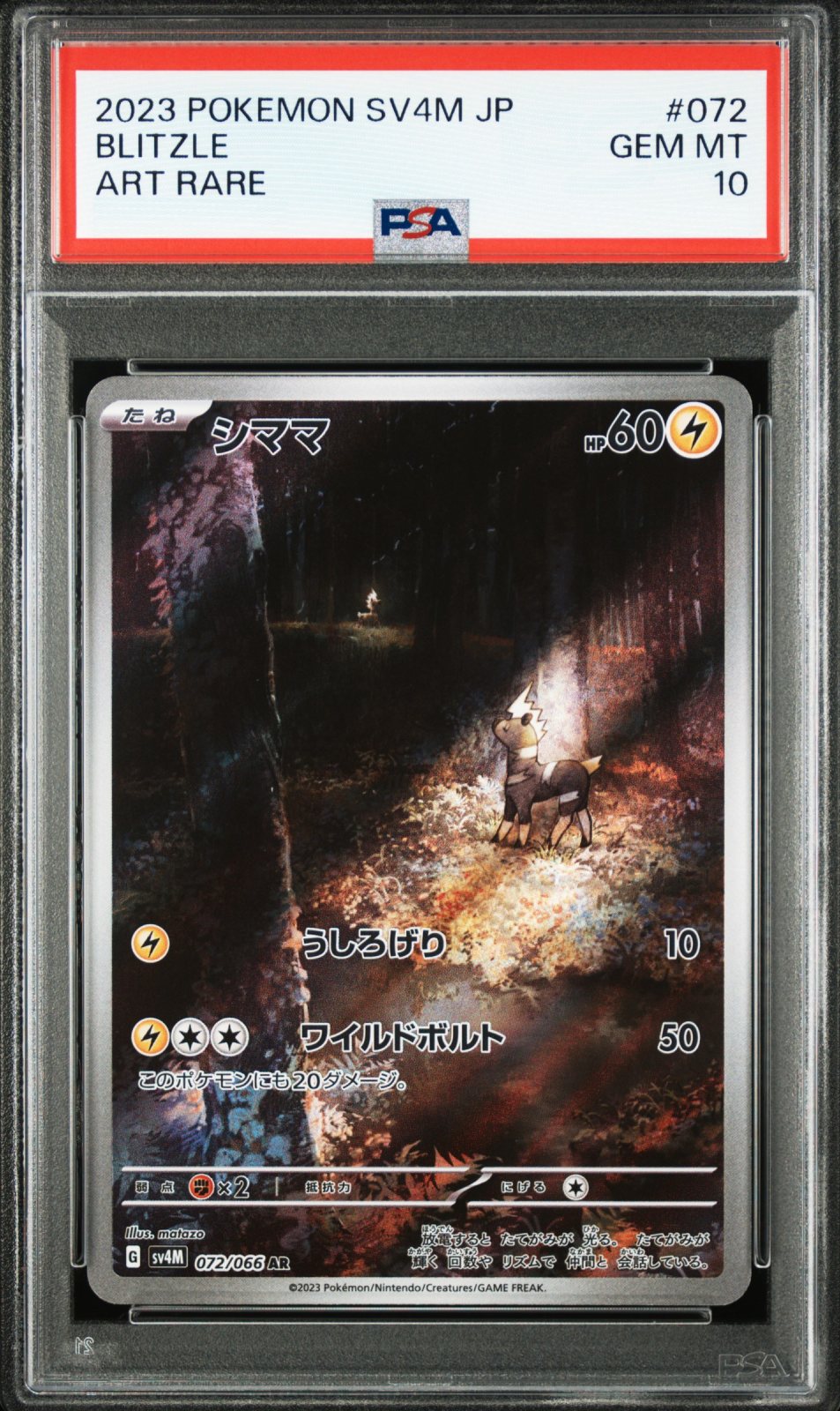Blitzle - SV4M 072/106 (Art Rare) JP Future Flash 2023