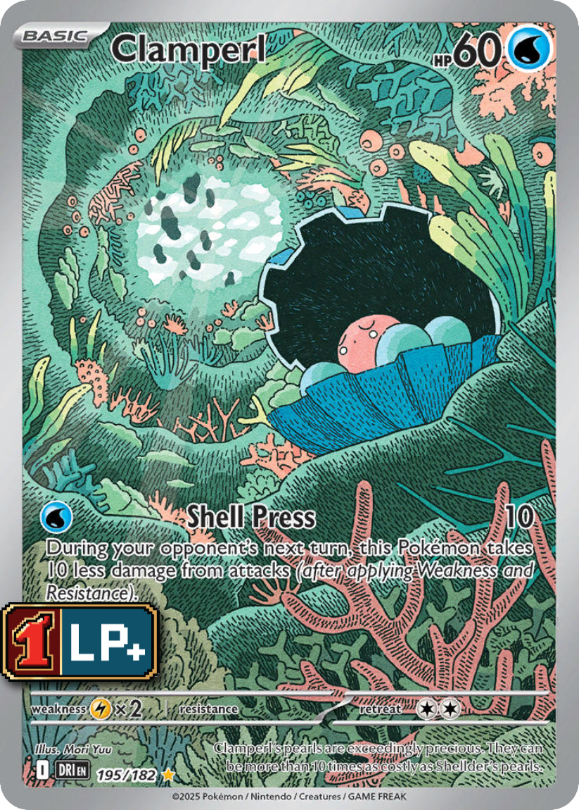 Clamperl - DRI 195/182 (Illustration Rare) EN Destined Rivals 2025