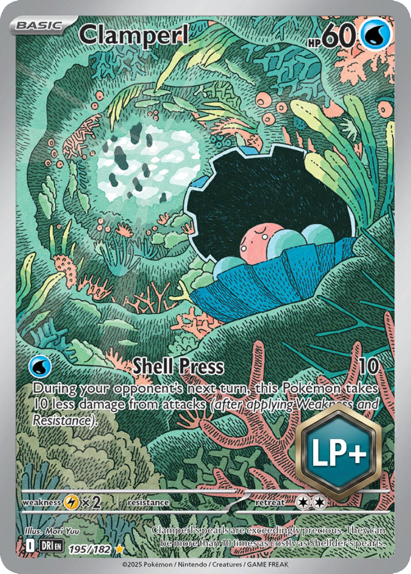 Clamperl - DRI 195/182 (Illustration Rare) EN Destined Rivals 2025
