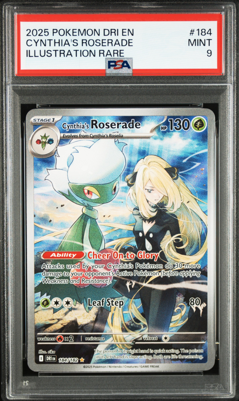 Cynthia's Roserade - DRI 184/182 (Illustration Rare) EN Destined Rivals 2025