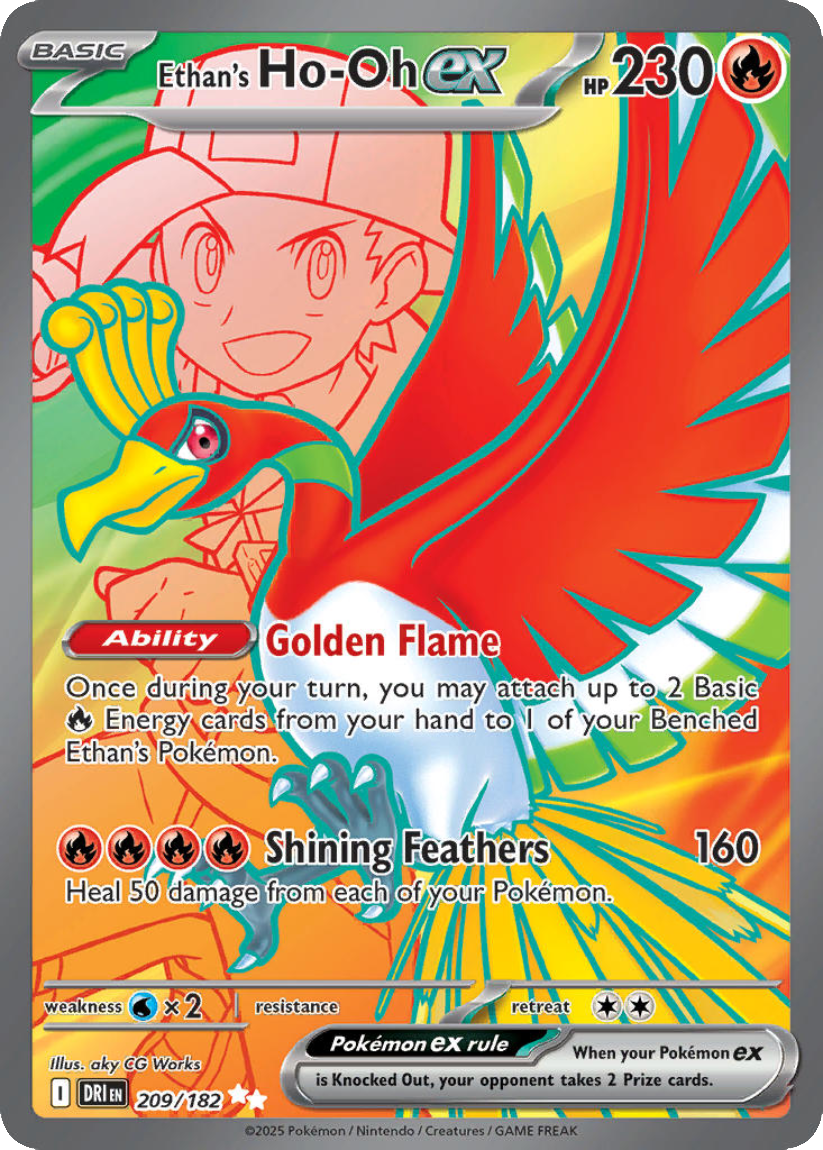 Ethan’s Ho-Oh ex - DRI 209/182 (Ultra Rare) EN Destined Rivals 2025