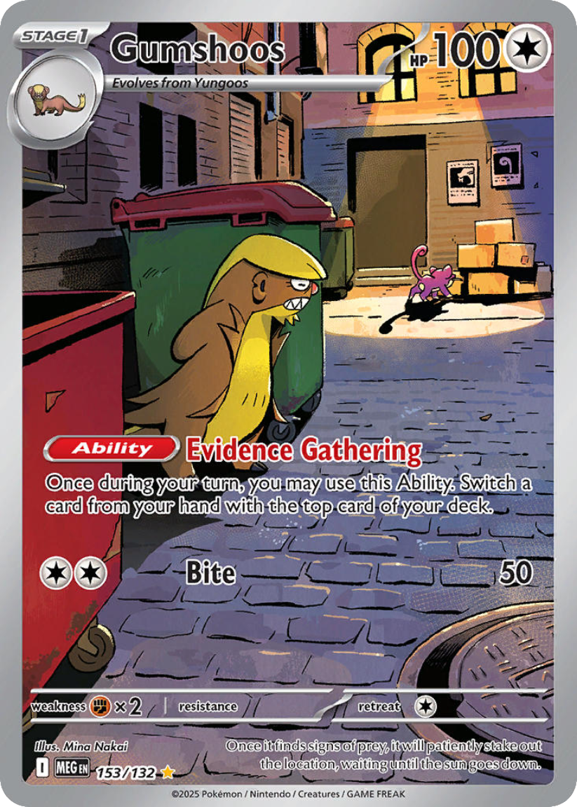 Gumshoos - MEG 153/132 (Illustration Rare) English Mega Evolution 2025