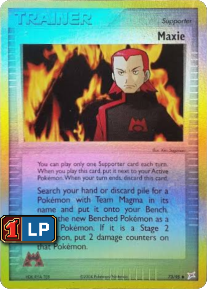 Maxie - MA 73/95 (Reverse Holo) EN Team Magma vs Team Aqua 2004