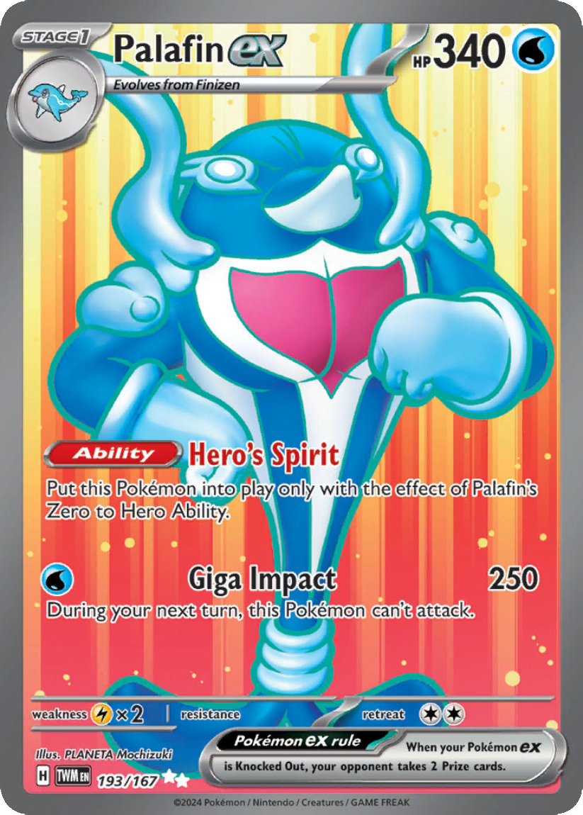 Palafin ex - TWM 193/167 (Ultra Rare) EN Twilight Masquerade 2024