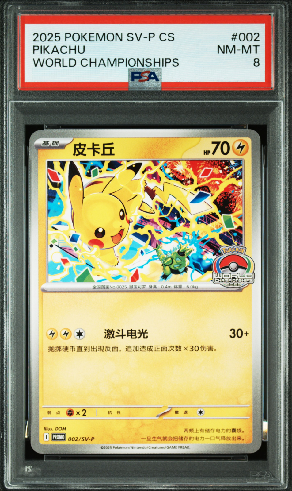 Pikachu - 002/SV-P (Promo) CS World Championships Celebration 2025