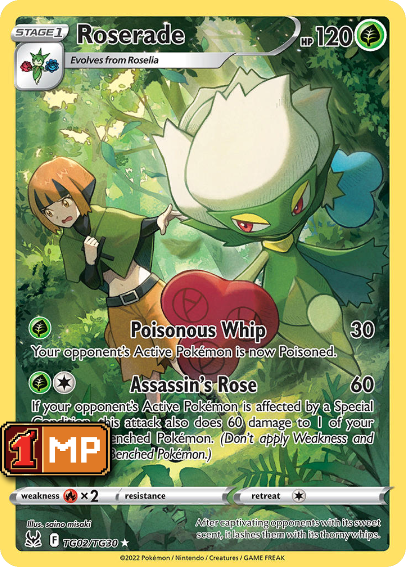 Roserade - LOR TG02/TG30 (Ultra Rare) EN Lost Origin: Trainer Gallery 2022