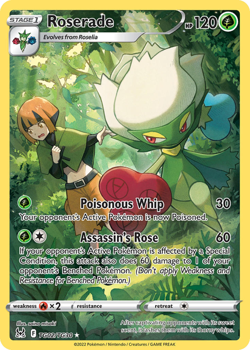 Roserade - LOR TG02/TG30 (Ultra Rare) EN Lost Origin: Trainer Gallery 2022