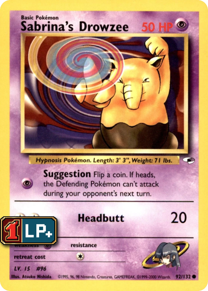 Sabrina's Drowzee - G1 92/132 (Common) EN Gym Heroes 2000