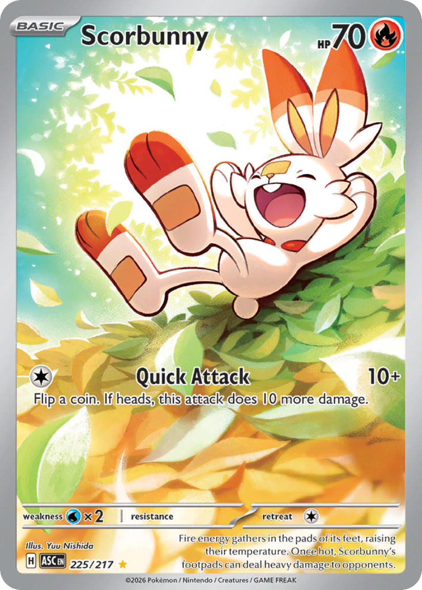 Scorbunny - ASC 225/217 (Illustration Rare) EN Ascended Heroes 2026