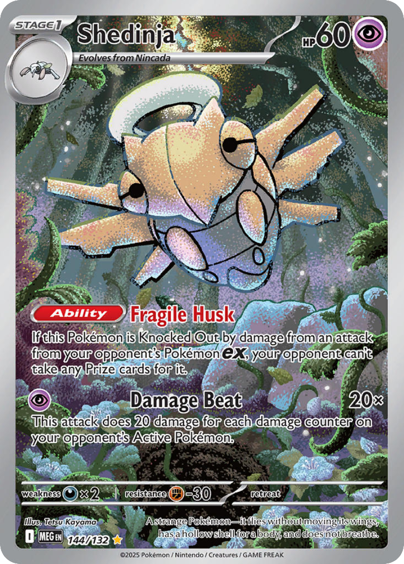 Shedinja - MEG 144/132 (Illustration Rare) English Mega Evolution 2025