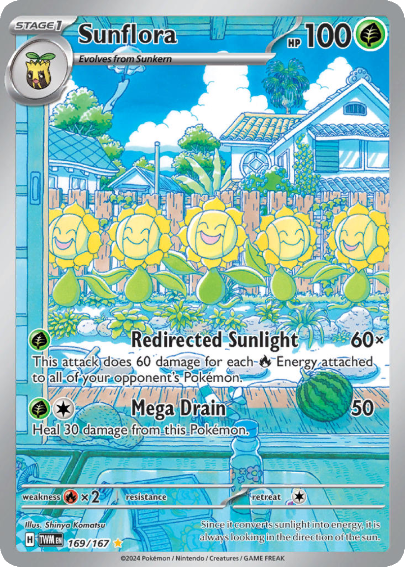 Sunflora - TWM 169/167 (Illustration Rare) EN Twilight Masquerade 2024