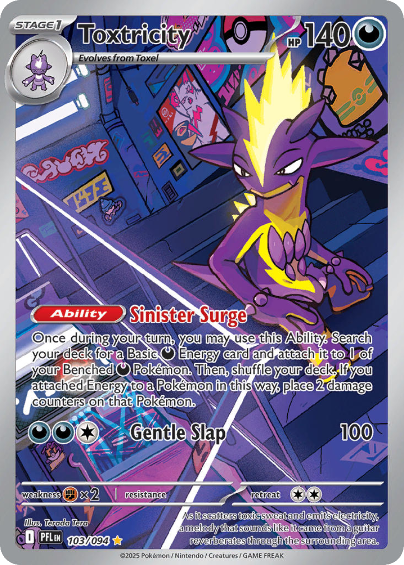 Toxtricity - PFL 103/094 (Illustration Rare) EN Phantasmal Flames 2025