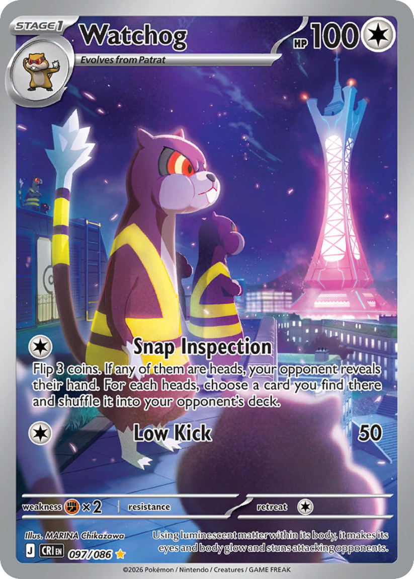 Watchog - CRI 097/086 (Illustration Rare) English Chaos Rising 2026