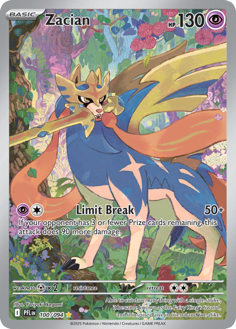 Zacian - PFL 100/094 (Illustration Rare) EN Phantasmal Flames 2025